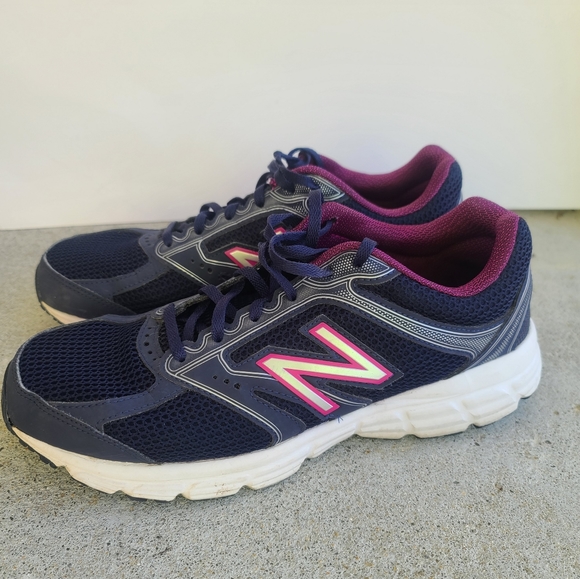 WOMENS IZ 10 NEW BALANCE Blue Purple TECHRIDE 470 WALKING RUNNING SNEAKER SHOES. - Picture 10 of 13